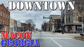 Macon  Georgia  4K Downtown Drive [upl. by Scandura]