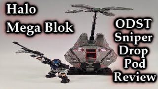 Halo Mega Bloks  ODST Sniper Drop Pod  Review  Set 96861 [upl. by Lezned19]