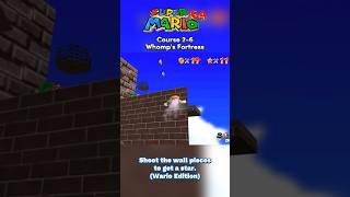 Super Wario 64 WhompFortress BlastAwaytheWall Course 21 [upl. by Zap]