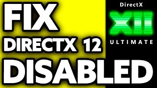 How To FIX DirectX 12 Ultimate Disabled 2024 [upl. by Ednutabab]