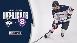 HIGHLIGHTS  Mens Hockey vs Holy Cross [upl. by Lunseth]