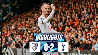 AFC BOURNEMOUTH 02 TOTTENHAM HOTSPUR  PREMIER LEAGUEHIGHLIGHTS [upl. by Aiel]