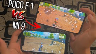 Poco F1 VS Xiaomi Mi9 PUBG Test İn 2021 [upl. by Zetrok811]