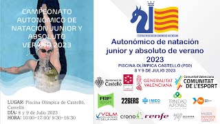 Campeonato Autonómico Junior y Absoluto de Natación Verano 2023  Sábado 8 de Julio Sesión Tarde [upl. by Mckeon571]