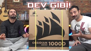 CORSAIR Obsidian 1000D Kasa Kutu Açılımı Türkiyede İlk [upl. by Edlitam]