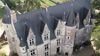 Vu du ciel  le village de Montrésor en IndreetLoire [upl. by Adhamh426]