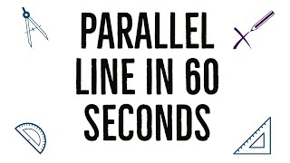 O LevelIGCSE Math  Loci  How to Construct Parallel lines [upl. by Aramac]