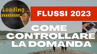 COME CONTROLLARE LO STATO DELLA DOMANDA DEL DECRETO FLUSSI 2023 E COME VEDERE LE COMUNICAZIONI [upl. by Mikkel]