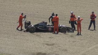 superleague formula Zolder 2010 Doornbos crash [upl. by Ameehs]