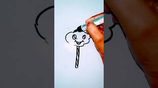 Cartoon cotton candy drawing kidsdrawing howtodraw shorts ​⁠ PalakEducationArts [upl. by Pritchard]