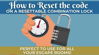 How to reset the combination on a resettable combination lock step by step tutorial [upl. by Sulakcin]