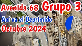 Deprimido BRT Avenida 68 con Américas Grupo 3 Troncal Transmilenio [upl. by Ahsilak]