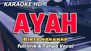 Karaoke AYAH  Rinto Harahap  Full Lirik Tanpa Vocal [upl. by Merl]