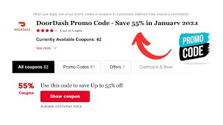 DOORDASH PROMO CODE 2024 [upl. by Hallagan]