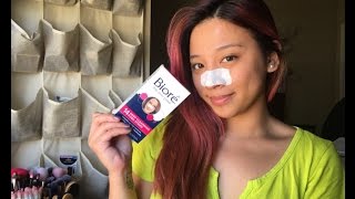 Biore Deep cleansing pore strips review first impressions [upl. by Chaker]