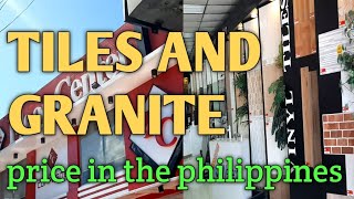 Latest ceramic tiles and granite price in the philippines [upl. by Rikki994]