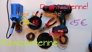 Effektive CBFunk DipolantenneSloperantenne für 5€ selber bauen hohe Reichweite 11m [upl. by Cheshire]