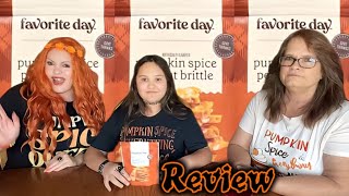 Favorite Day Pumpkin Spice Peanut Brittle Review [upl. by Nadnal]