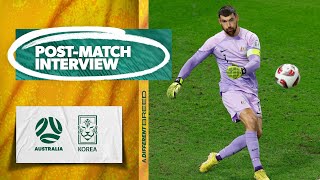 Maty Ryan It was a painful defeat  Interview  Australia v Korea Republic [upl. by Ladnyc]