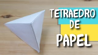 COMO HACER UN TETRAEDRO DE PAPEL [upl. by Malley711]