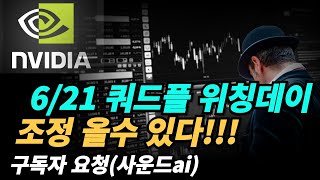 엔비디아nvda 선물 옵션 만기일에 정말 조정오나 [upl. by Animlehliw]