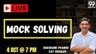 Shashank Prabhus Secret to Acing DashCAT 10  Live Mock Solving [upl. by Lebazej]