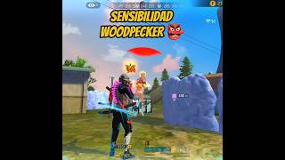 SENSIBILIDAD ACTUALIZADA WOODPECKER 👺 freefire [upl. by Aicekal]