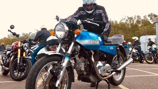 PATHFINDER Cafe Motorcycles  BASSETS and ALL SORTS of Eclectic Bikes amp Riders at BLACKBUSHE Airport [upl. by Troy125]