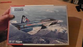 Kit Review  SAAB SF37 Viggen by Special Hobby [upl. by Aivle877]