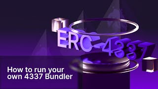 How to run your own 4337 Bundler Skandha  Account Abstraction tutorial [upl. by Adnilema]