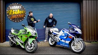 Budget Bike Battle ZX7R v SRAD [upl. by Nehttam]