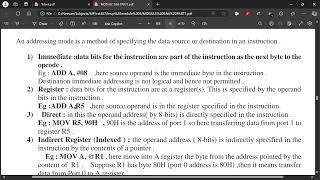 8051 Addressing modes [upl. by Ial416]