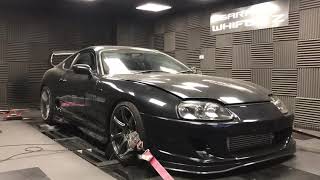 Whifbitz 511BHP Supra NAT turbo kit dyno run [upl. by Aremmat]