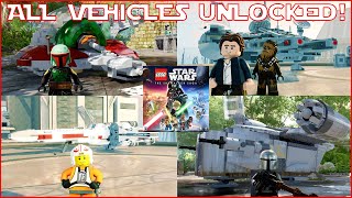 LEGO Star Wars The Skywalker Saga  All Vehicles Unlocked [upl. by Greysun]