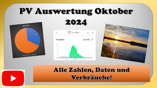 PV Auswertung  Oktober 2024 [upl. by Aihtekal]