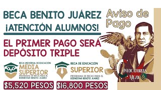 💥🔔 ¡PAGO TRIPLE ENERO🚨🎁 Primer DEPÓSITO Becas Benito Juárez 2024 YA ES OFICIAL Alumnos BECARIOS [upl. by Aicercal665]