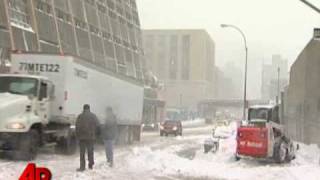 Raw Video Snow Socks New York City [upl. by Nawat]