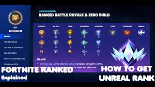 Fortnite Rank System Explained and HOW TO GET UNREAL RANK [upl. by Phillida]