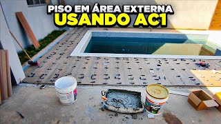 Posso assentar piso em area externa com a argamassa ac1 [upl. by Tnecnivleahcim]