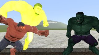 RULK amp WORLD BREAKER HULK VS IMMORTAL HULK In Garrys Mod GMOD [upl. by Dnumsed]