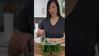 How to Cut Romaine Lettuce [upl. by Norrv]