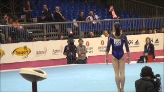 Aliya Mustafina  Team Final  FX  VT  UB  Bruxelles  12th may 2012  European championship RUS [upl. by Arem288]