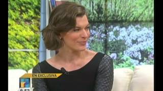 Milla Jovovich en Hechos AM [upl. by Ally]