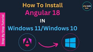 🤔 How to install Angular 18 in windows 11  Angular 18 install  Angular 18 CLI install  Angular 18 [upl. by Tesler]