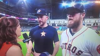 Joe Biagini Astros Debut postgame interview [upl. by Nagah208]