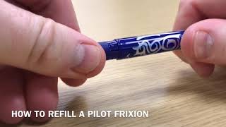 How to refill a Pilot FriXion [upl. by Eberto330]