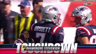 Rhamondre Stevenson  Highlights  Patriots vs Miami Dolphins  NFL Week 5 2024 [upl. by Nimoynib]