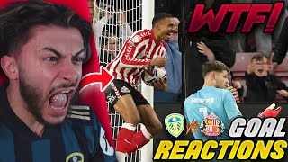 LEEDS Fans MELTDOWN after Meslier 96th min HOWLER 🤬  Goal Reactions [upl. by Htnnek]