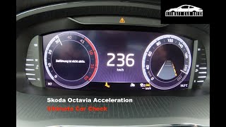 Skoda Octavia 20 TDI 150 PS 2020  0100 kmh acceleration 0200 kmh [upl. by Linda]