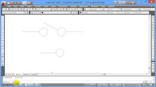 Creating a switch symbol in AutoCAD [upl. by Abrahan246]